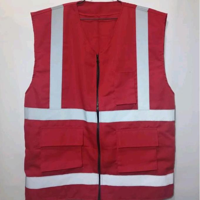 ROMPI SAFETY BAHAN DRILL/ ROMPI DRIL/ ROMPI SAFETY/ ROMPI MERAH