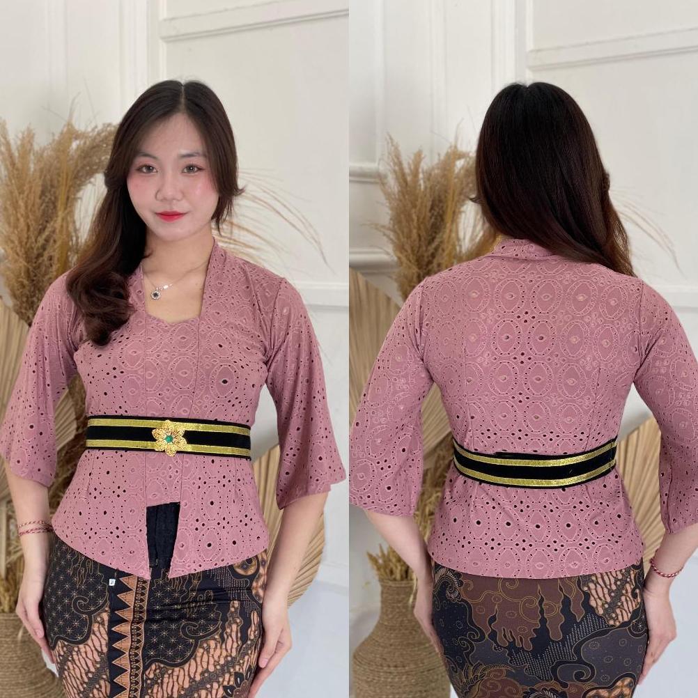 Terbaru Kebaya Saja/Kebayawulan/Kebayabalimodern/Kebaya Lengan Lonceng/Atasan Kebaya Polos/Remaja Da