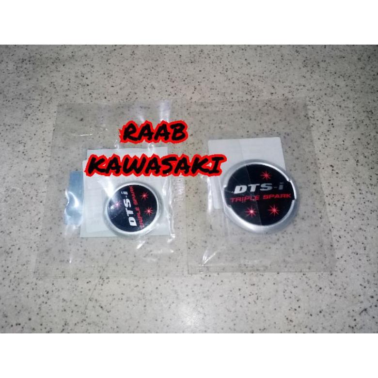 STIKER EMBLEM COVER BAK MAGNET DAN KOPLING SET PULSAR NS 200 ORIGINAL KAWASAKI