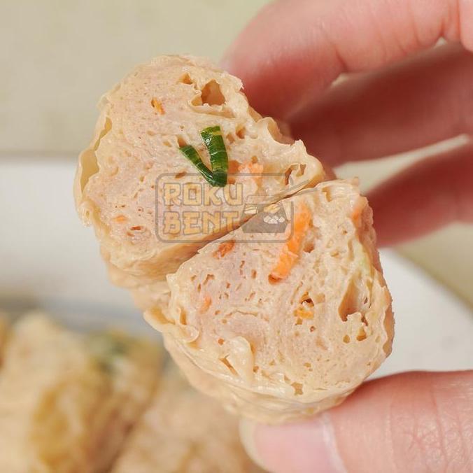 Bigwood- Crab Roll Half Pack Isi 7 Roll Lumpia Rajungan Kani Roku Bento Frozen