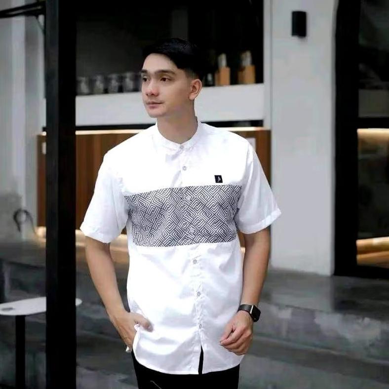 NEW DEALS baju koko kautsar lengan pendek baju koko kausar lengan pendek koko dewasa lengan pendek b