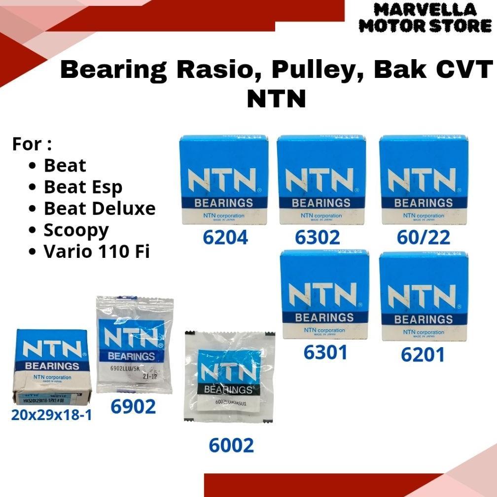 Laher Bearing Rasio Pulley Bak Cvt NTN Beat Scoopy Vario 110 Fi