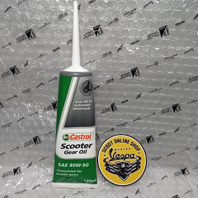 Cod,Bisa- Oli Gardan Vespa Matic Castrol 80W-90 120Ml