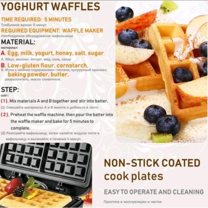 Cetakan Waffle Waffel Wafel Maker Mini Elektrick Cetakan Kue Waffle Mini Elektrick