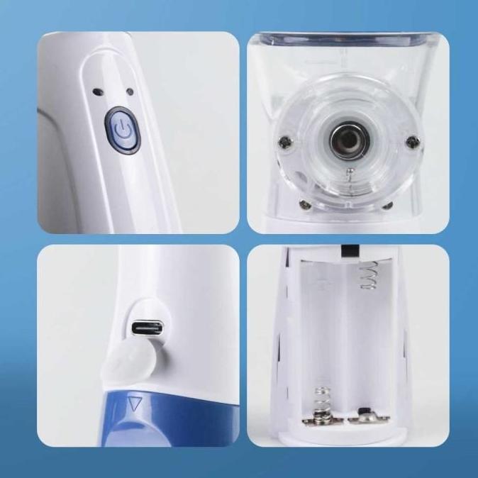 Lansungkirim- Taffomicron Nebulizer Uap Alat Nebu Portable Inhaler Uap Obat Terapi Pernapasan Asma A