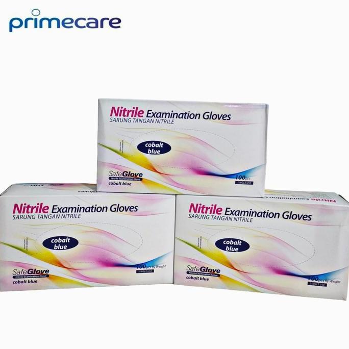 Lansungkirim- Sarung Tangan Nitril / Handscoon Nitril Safeglove / Sarung Tangan Nitril Onehealth