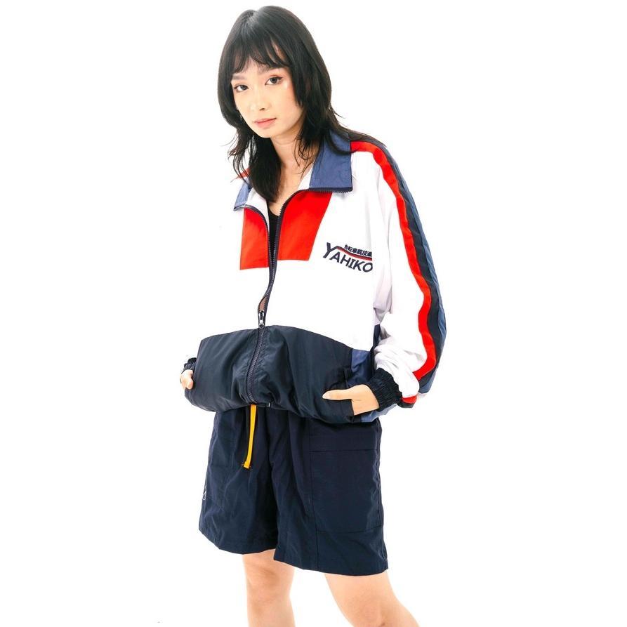 promo club of 1986 yahiko original sporty colorblock vintage windbreaker jacket