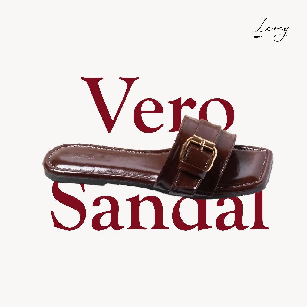 Termurah Leony - Vero Sandal Flat Wanita | Sandal Teplek Wanita Sandal Slop Basic