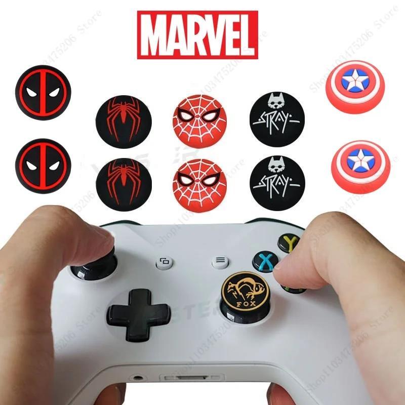 1 pasang Tutup Jempol Grip Disney SpiderMan Deadpool untuk Playstation PS5 PS4 Xbox Series Aksesoris