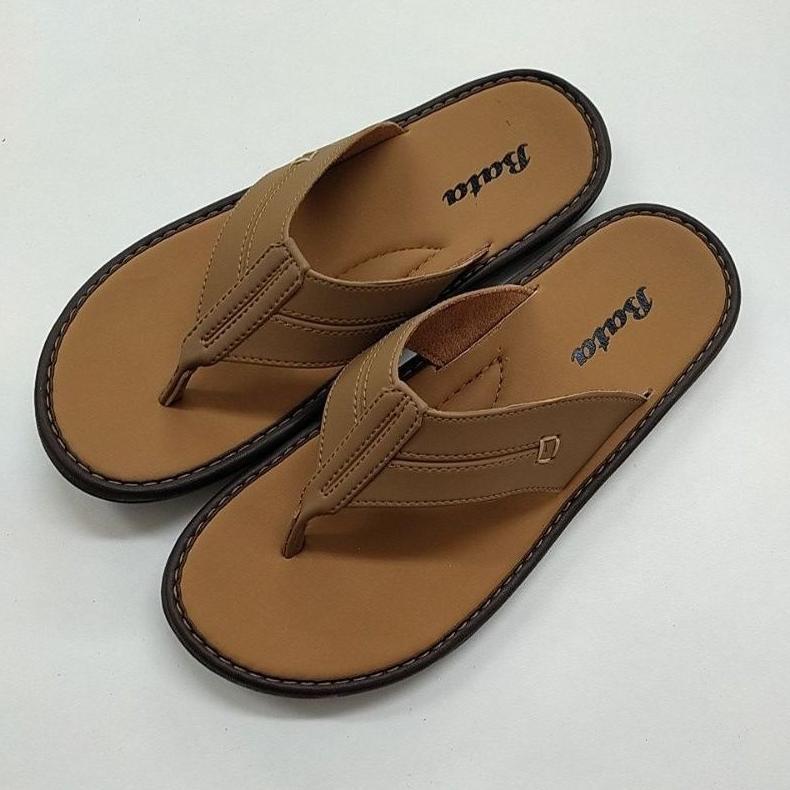 DISKON SANDAL BATA ORIGINAL 100% SENDAL PRIA MODEL JEPIT KEKINIAN WARNA TAN
