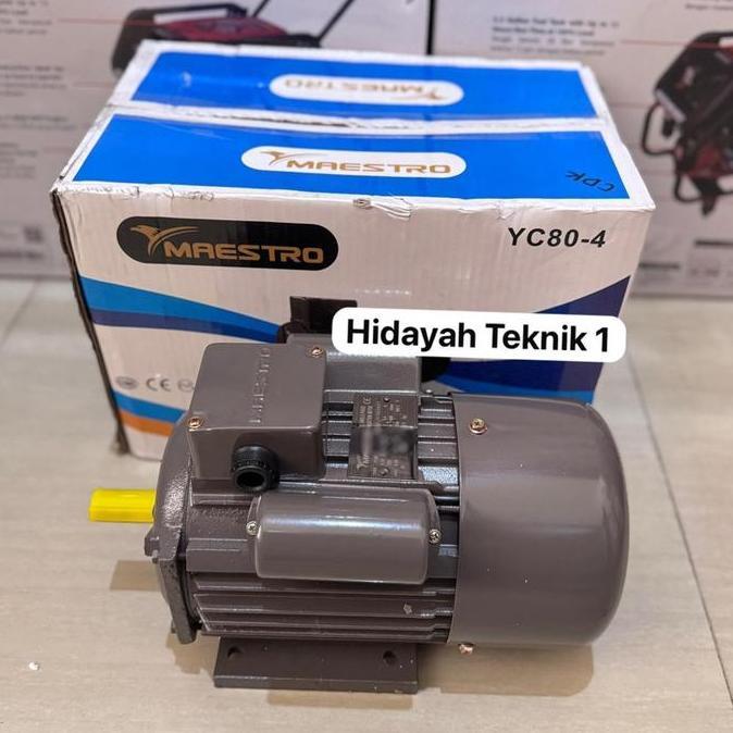 Terlaris Mesin Penggerak Dinamo 1/2Hp 1400Rpm/ Electric Motor Maestro Yc80-4 0,5 Hp 1400Rpm