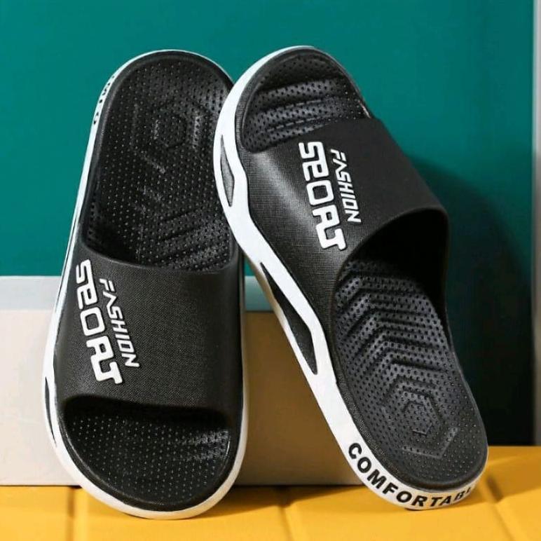 DISKON SANDAL SELOP SLOP PRIA TERMURAH SANDAL SLIDE BALANCE SANDAL JELLY KARET FASHION SPORT 2137