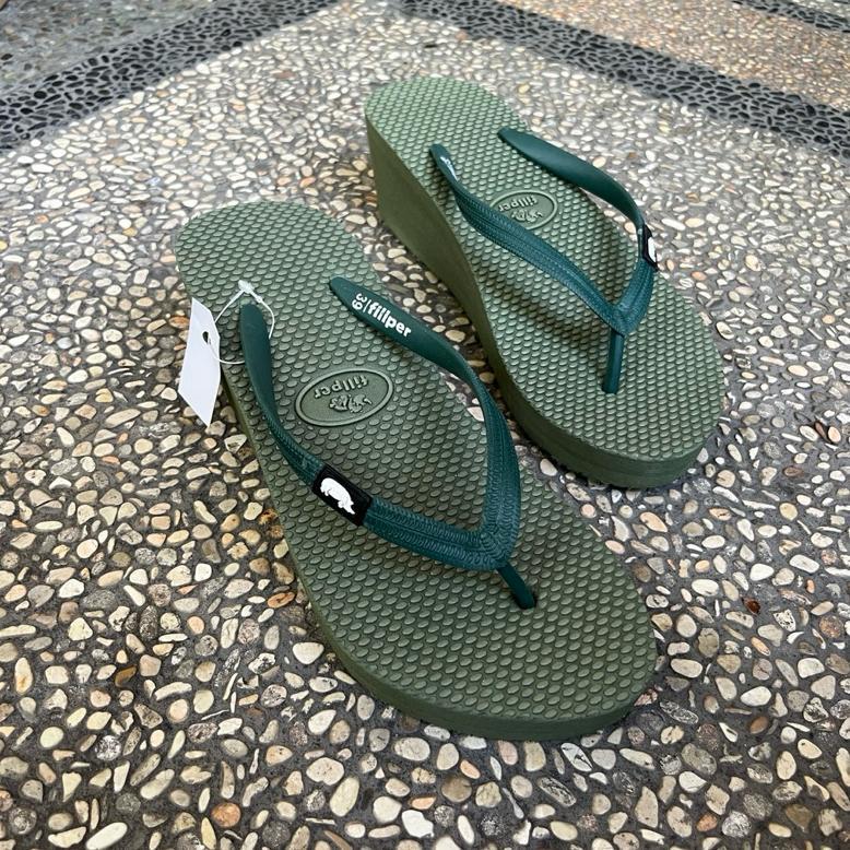 FREE ONGKIR SANDAL SENDAL HAK 5 CM WEDGES FIPPER PREMIUM CEWEK WANITA