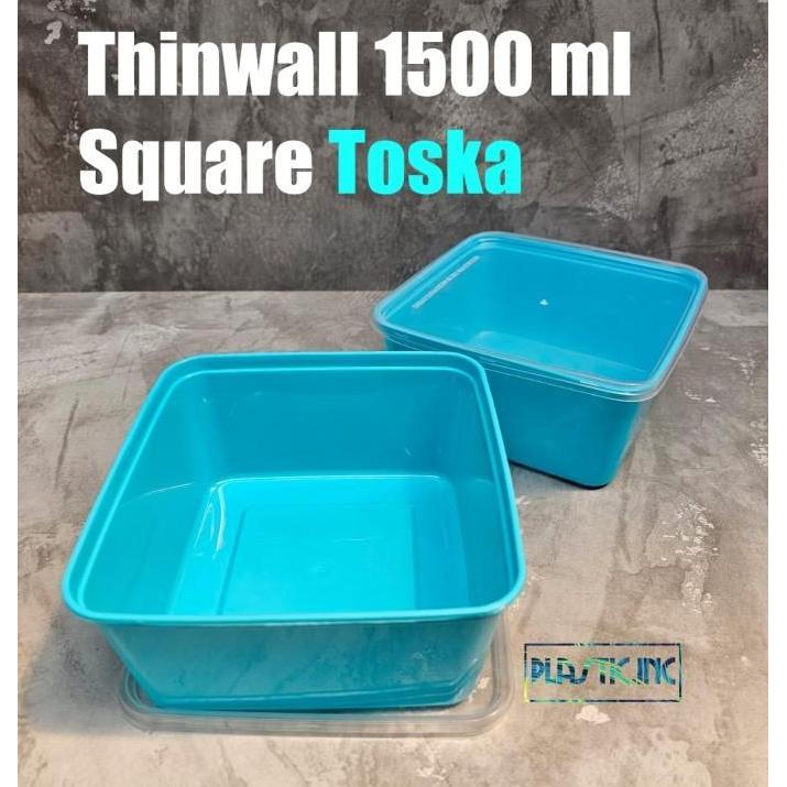Thinwall 1500 ml Warna/Box Kotak Plastik/Kotak Plastik/Thinwall 1500ml