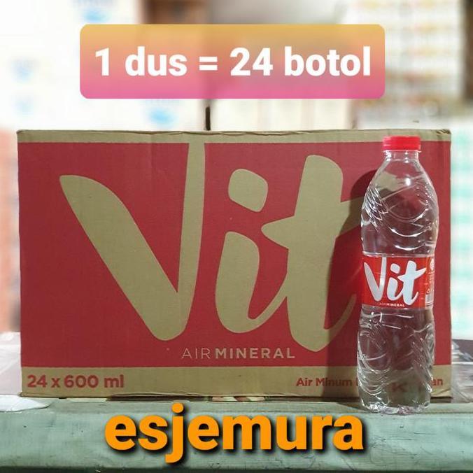 Vit Botol 600 ml per dus / Air Mineral Aqua