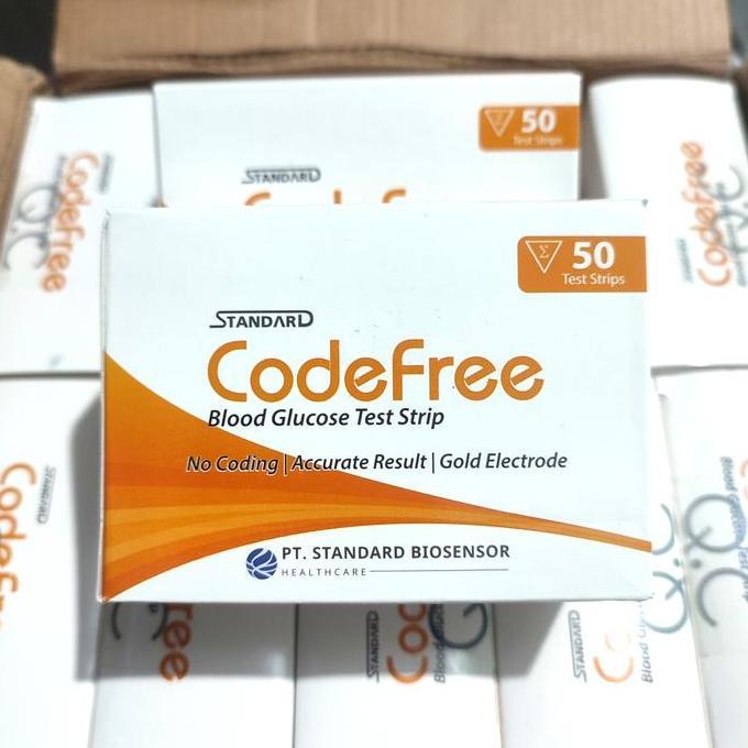 Strip Gula Darah CodeFree Blood Glucose Isi 50 Pcs