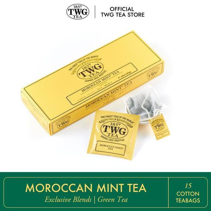 TWG Tea Moroccan Mint Tea, Cotton Teabag