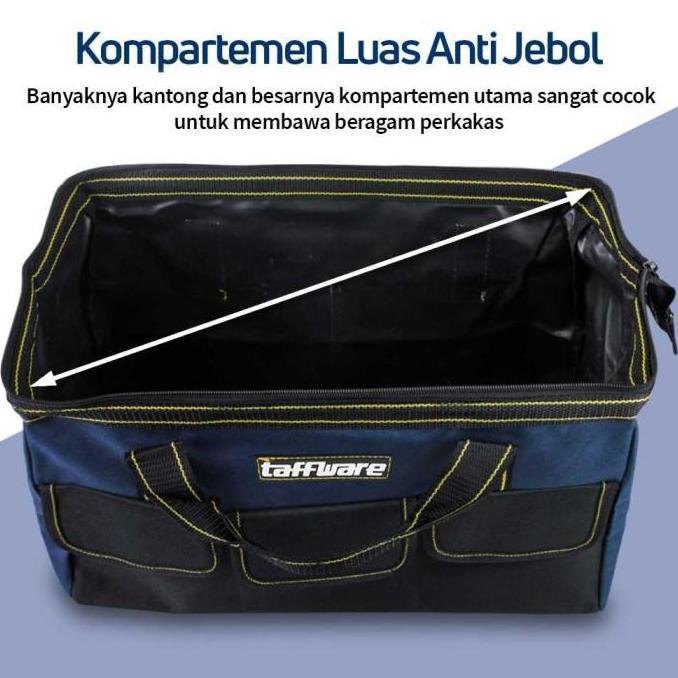 Airspeed- Tool Bag Besar Waterproof 13 16 18 Inch Taffware A03403 Tas Perkakas Toolkit Storage