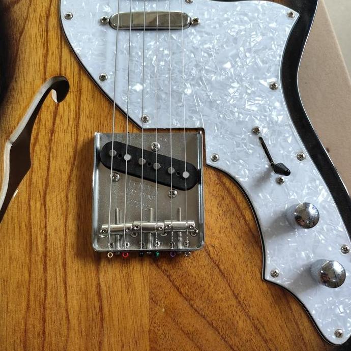 Gitar Listrik / Elektrik Fender Telecaster Natural Custom Kualitas Terbaik Harga Termurah