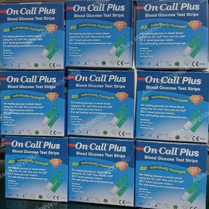strip on call plus / strip gula darah on call plus
