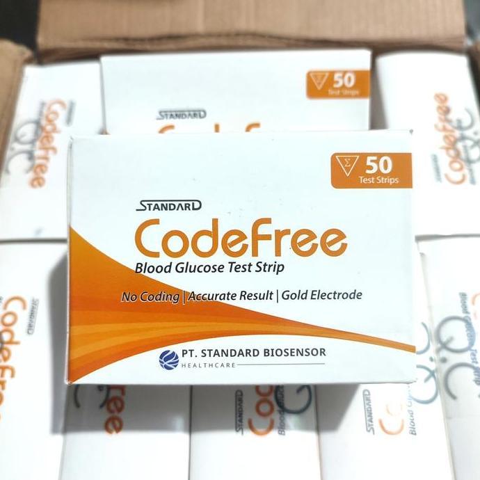 Strip Gula Darah CodeFree Blood Glucose Isi 50 Pcs