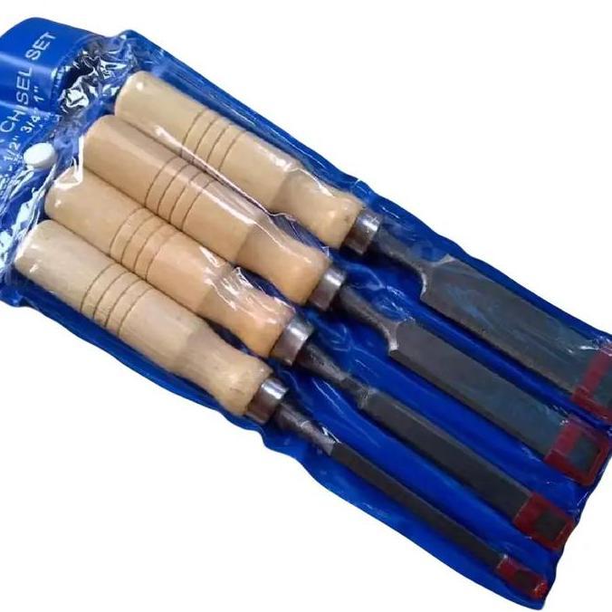 pahat kayu set 4 pcs ukir kayu set tatah kayu