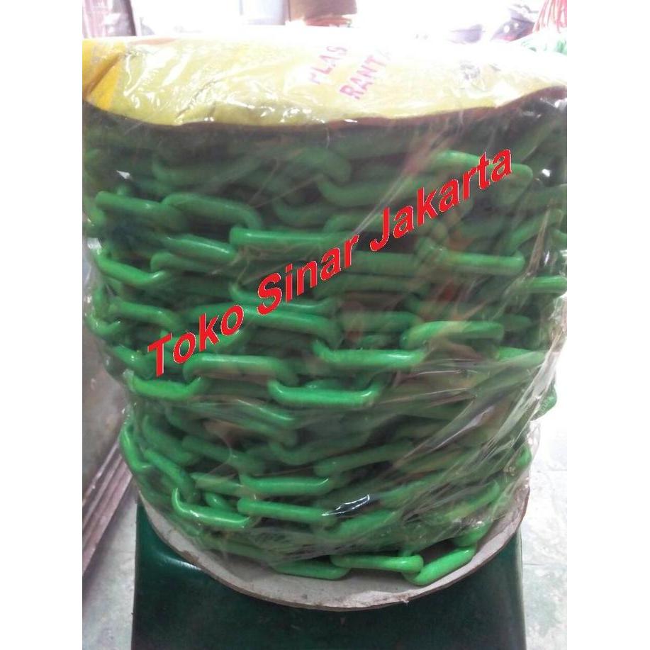 Rantai Plastik 8 mm ( Hijau )
