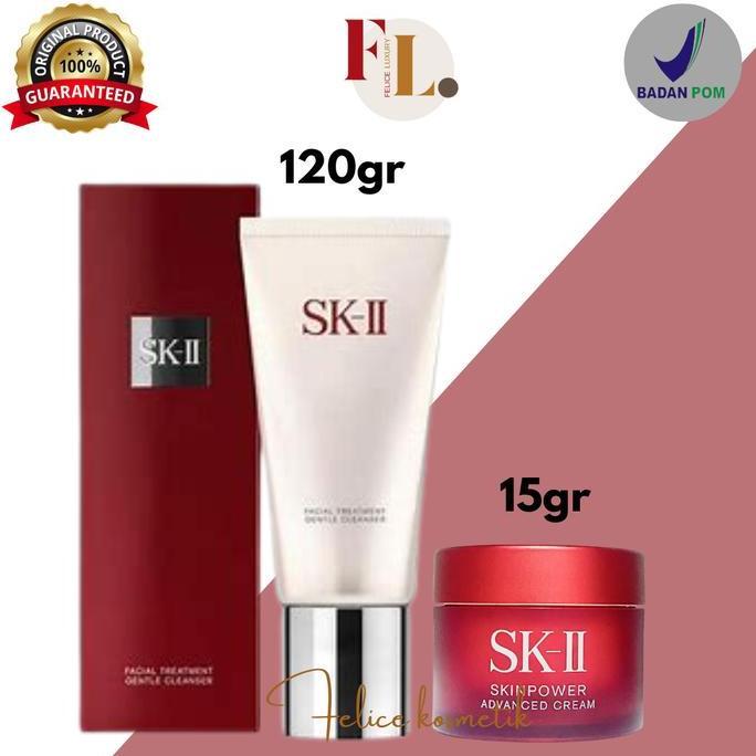 SKII SK-II SK II SK2 SK FACIAL TREATMENT GENTLE CLEANSER SKINPOWER SKIN POWER ADVANCED CREAM PELEMBA