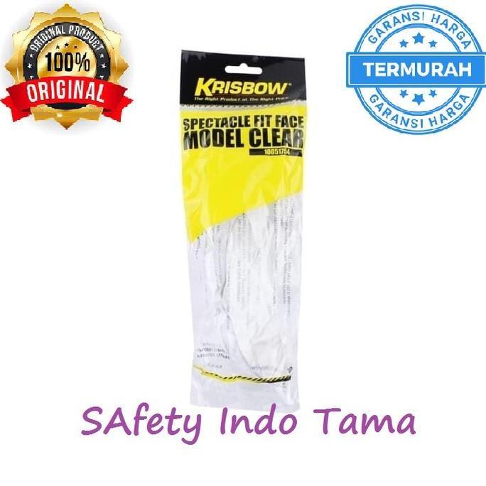 Krisbow Kacamata Safety Keselamatan Kerja - Bening Kuat Awet Murah