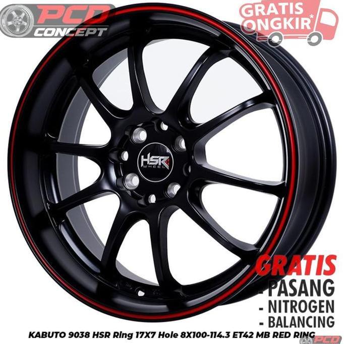 VELG MOBIL R17 MURAH HSR KABUTO R17X7 YARIS RAIZE AVANZA VELG R17