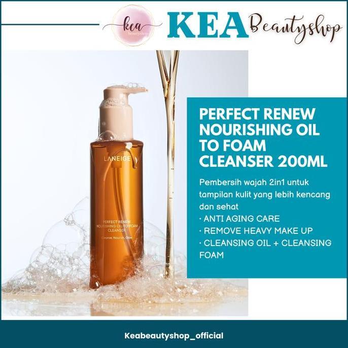 LANEIGE PERFECT RENEW NOURISHING OIL TO FOAM CLEANSER