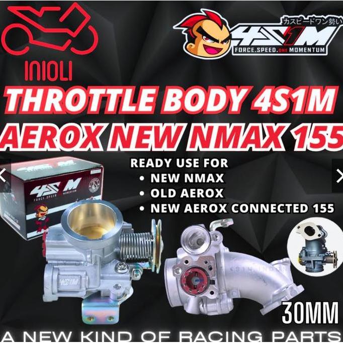 NEW THROTTLE BODY TB 4S1M AEROX 155 NEW NMAX AEROX CONNECTED VVA 155 OLD AEROX B65 B8R NEW N-MAX N M