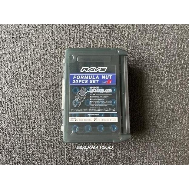 Rays Formula Nut II FN-II M12x1.5 Blue 20pcs Lugnut Original Japan