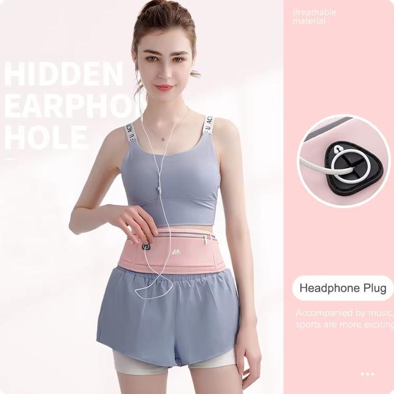 DISKON TAS PINGGANG OLAHRAGA OUTDOOR TAS PONSEL LARI PRIA DAN WANITA TAS SABUK MINI ANTI AIR