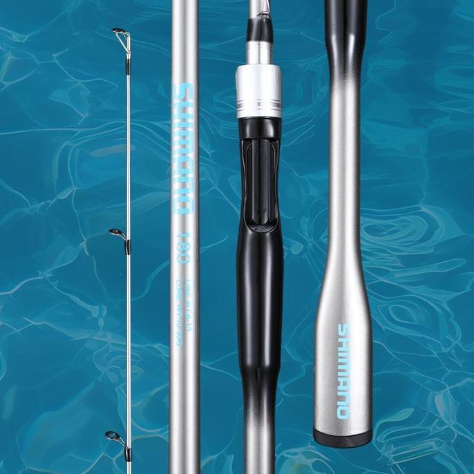 LIVE 1Set SHIMANO Silver, Harga Diskon Tertinggi Reel Pancing SHIMANO New Rod1.65m/1.8m/2.1m+Reel CA