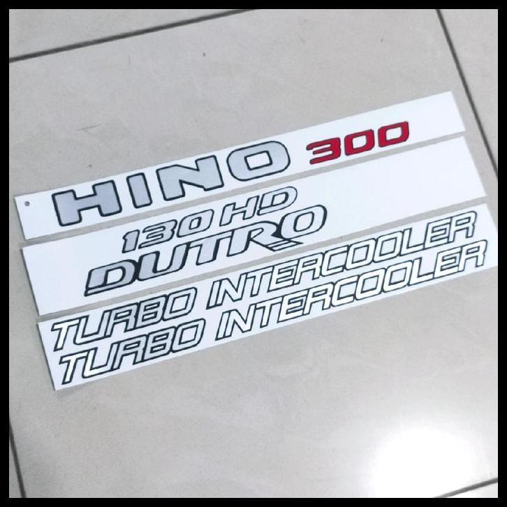 TERLARIS STIKER HINO 300 DUTRO 130HD TURBO INTERCOOLER / STIKER HINO 300 / STIKER DUTRO 130HD / STIK