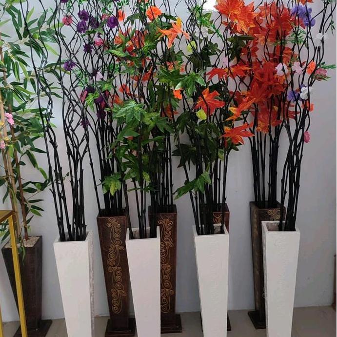 Bambu ulir Dekorasi hiasan pojok Bunga (TERBAIK) (TERBARU) (TERMURAH)