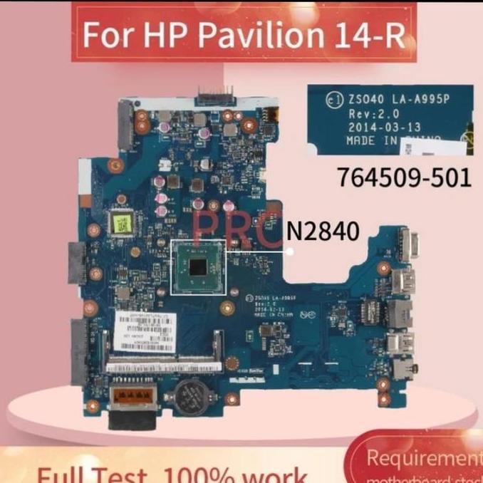 HARGA DISC - MOTHERBOARD HP 14-R HP 240 G3 LA-A995P INTEL CELERON