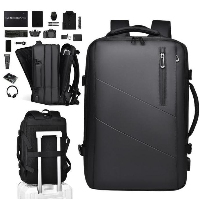 Mr. Island traveling tas ransel pria kapasitas besar tas multi fungsi traveling tahan air