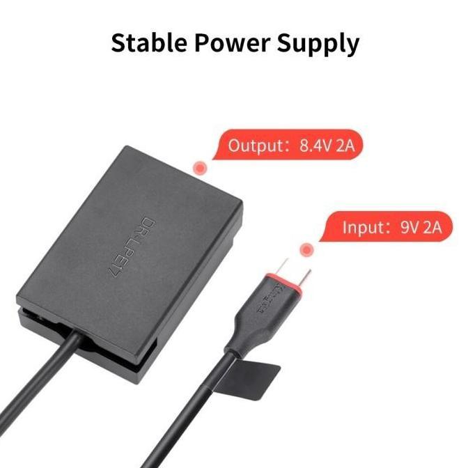 TERMURAH - KINGMA USB Type C Dummy Battery Adapter LP E17 Canon 760D 800D