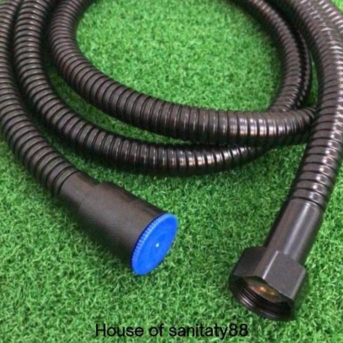 Selang Shower Stainless Hitam Panjang 150Cm/ Selang Shower Kamar Mandi