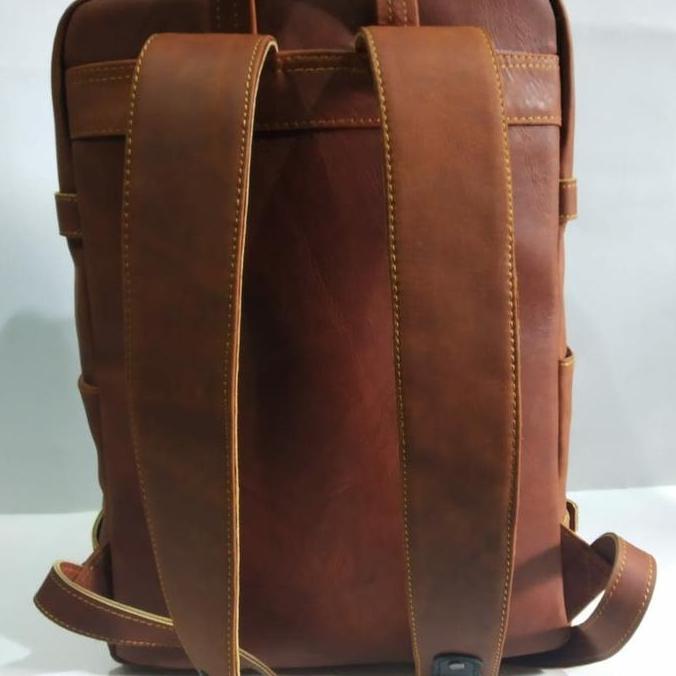 Tas Ransel Kulit Sapi Asli Crazy Horse Laptop Backpack Leather