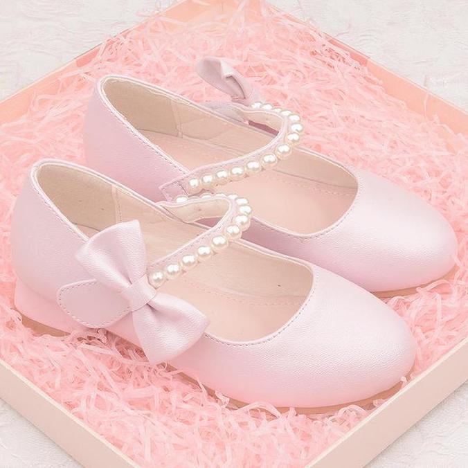 DR258 >> Sepatu anak perempuan umur 3 10 tahun viral 2025 trendy / Sepatu balet hak sedang kekinian