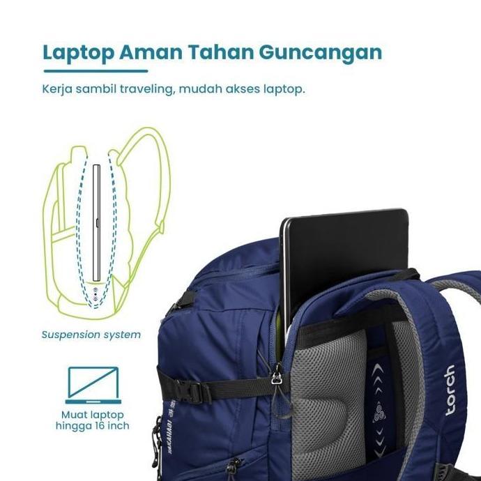 Torch Tas Ransel Punggung Travelling 40 Liter - Travel Backpack Takahagi