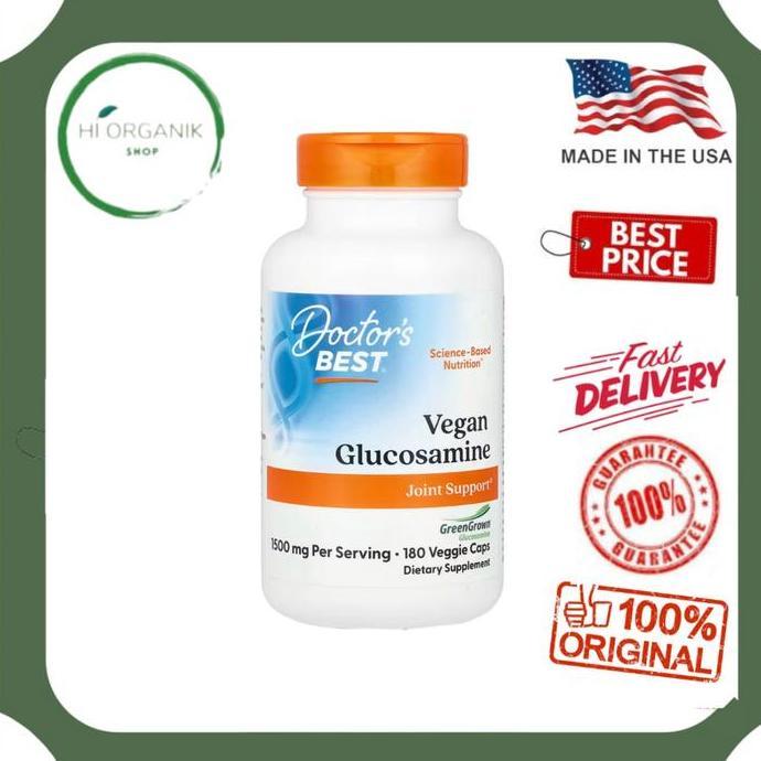 Doctor's Best Vegan Glucosamine 1500 Per Serving 180 Veggie Caps