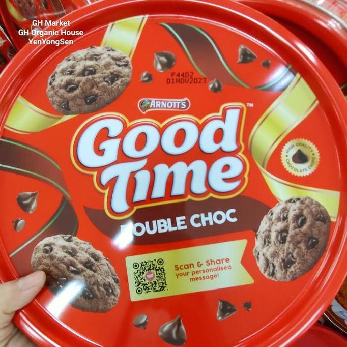 Good Time Assorted Cookies Tin 277gr Biskuit Kaleng utk Hampers Parcel