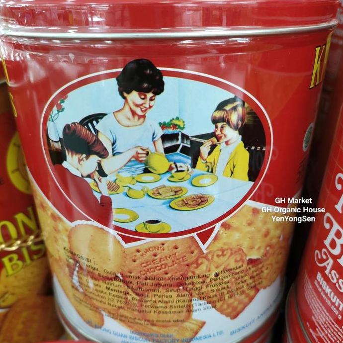 Biskuit Khong Guan 650 gr Kaleng Bulat Roti Kering KhongGuan /Exp Lama