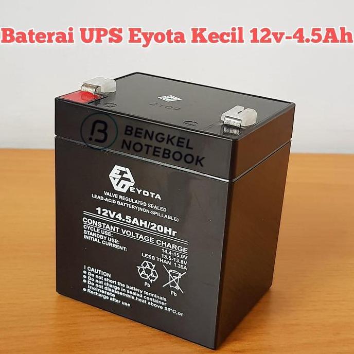 NEW Baterai UPS Eyota Kecil 12v - 4.5Ah  Aki Kering 12 Volt 4.5 Ah Charger Battery