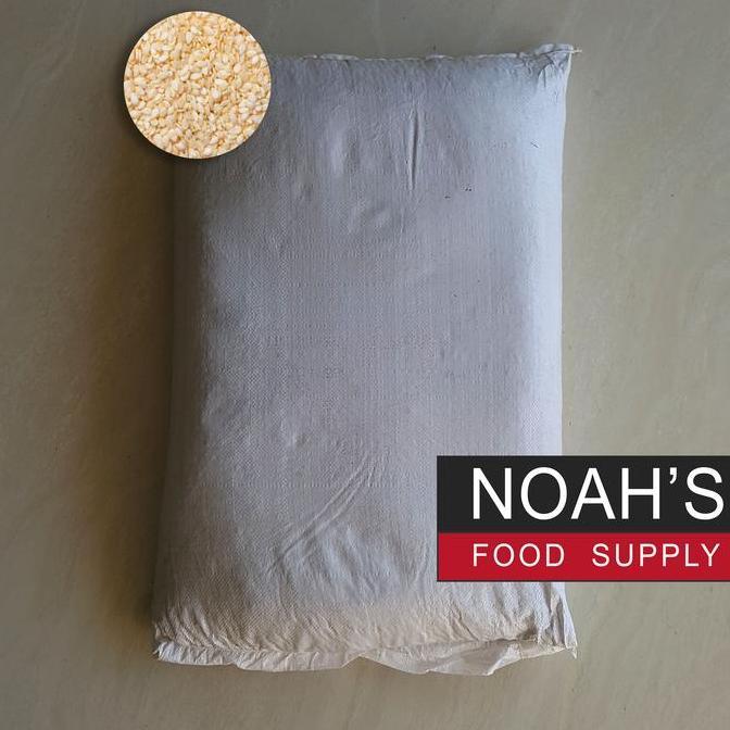 WIJEN PUTIH WHITE SESAME 25KG BIJI WIJEN 25 KILOGRAM (GOSEND/GRAB)
