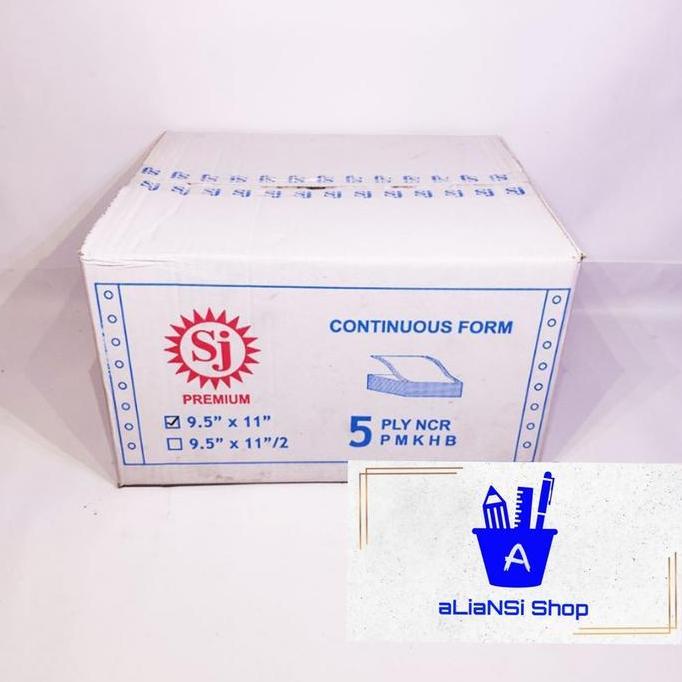Continuous Form 9,5" x 11" (5 PLY NCR) merk SJ PREMIUM